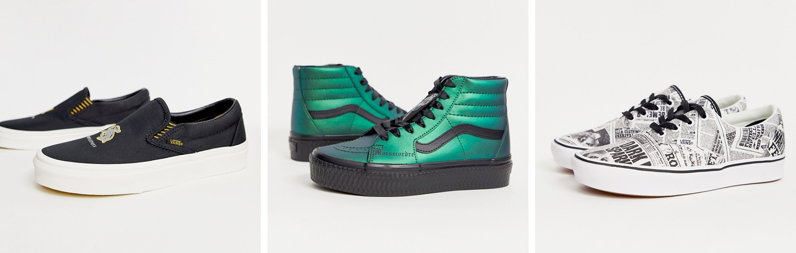 Vans x harry potter sk8 hi dark hot sale arts platform skate shoe